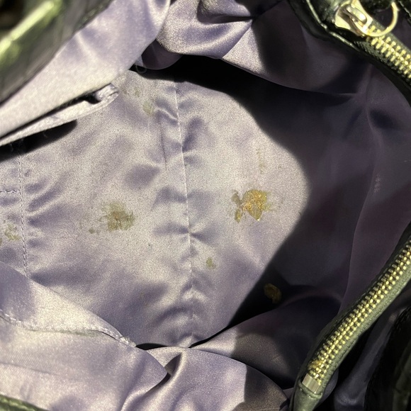 Coach Crocodile Embossed Black Leather Shoulder Bag Y2K - Picture 7 of 10